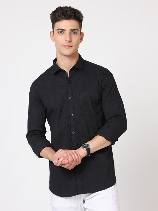 Onfire Oxford Black Shirt