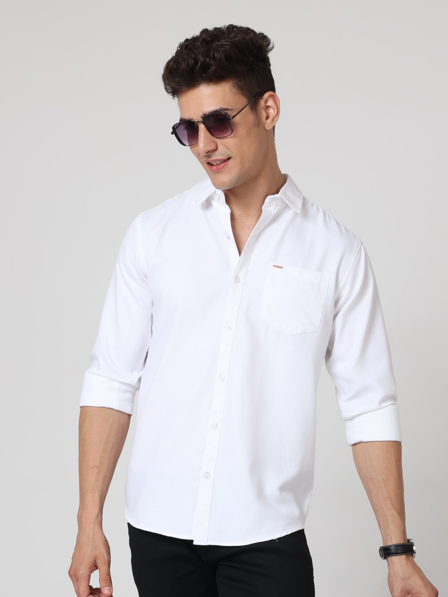 Onfire Oxford White Shirt