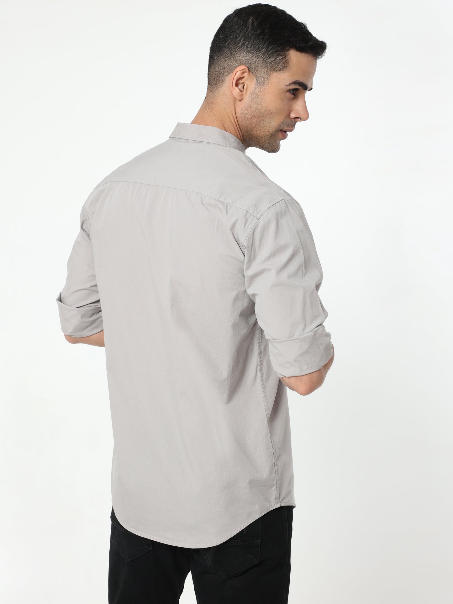 Onfire Solid Light Grey Shirt