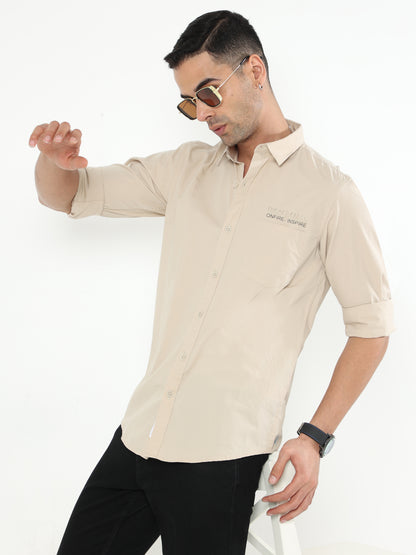 Onfire Solid Cream Shirt