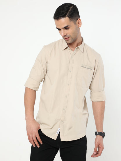 Onfire Solid Cream Shirt