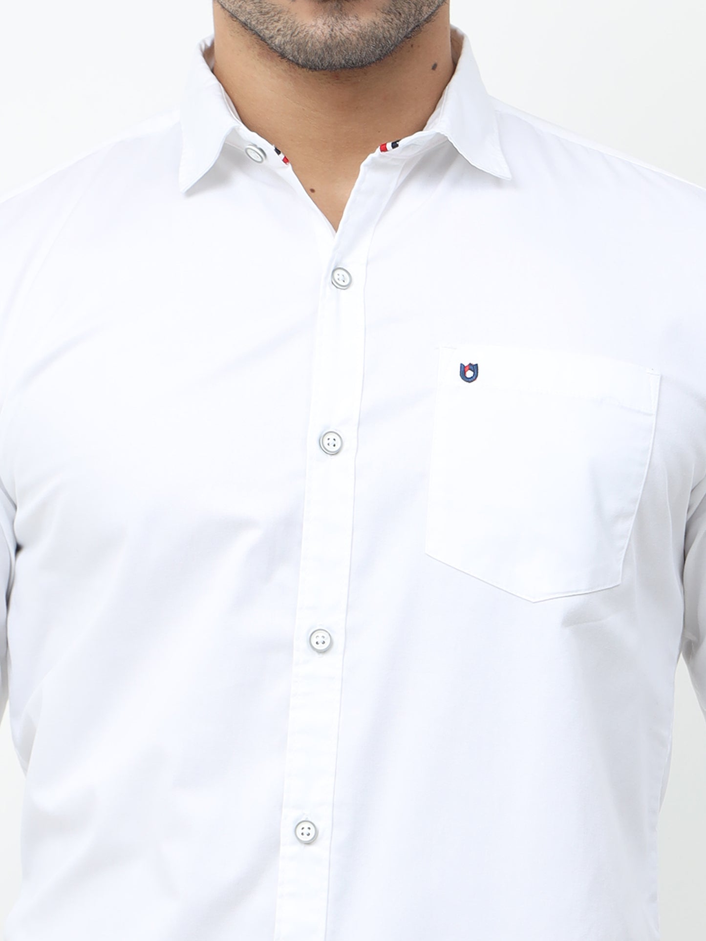 Onfire twill Solid white Shirt