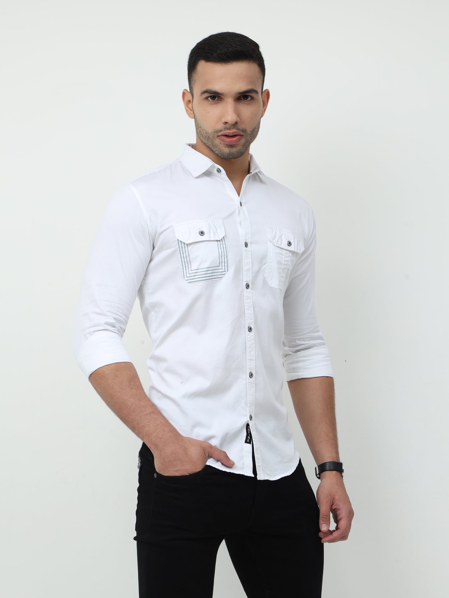 Onfire Cargo White Shirt