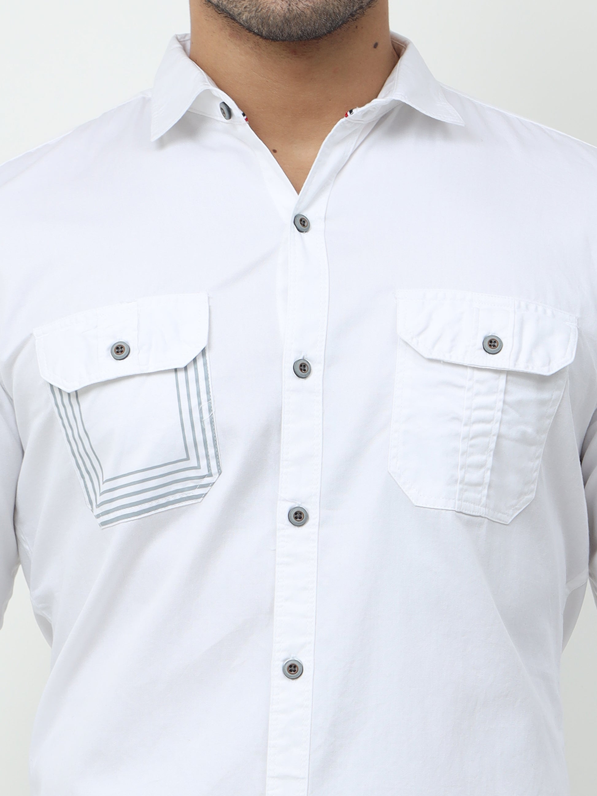 Onfire Cargo White Shirt