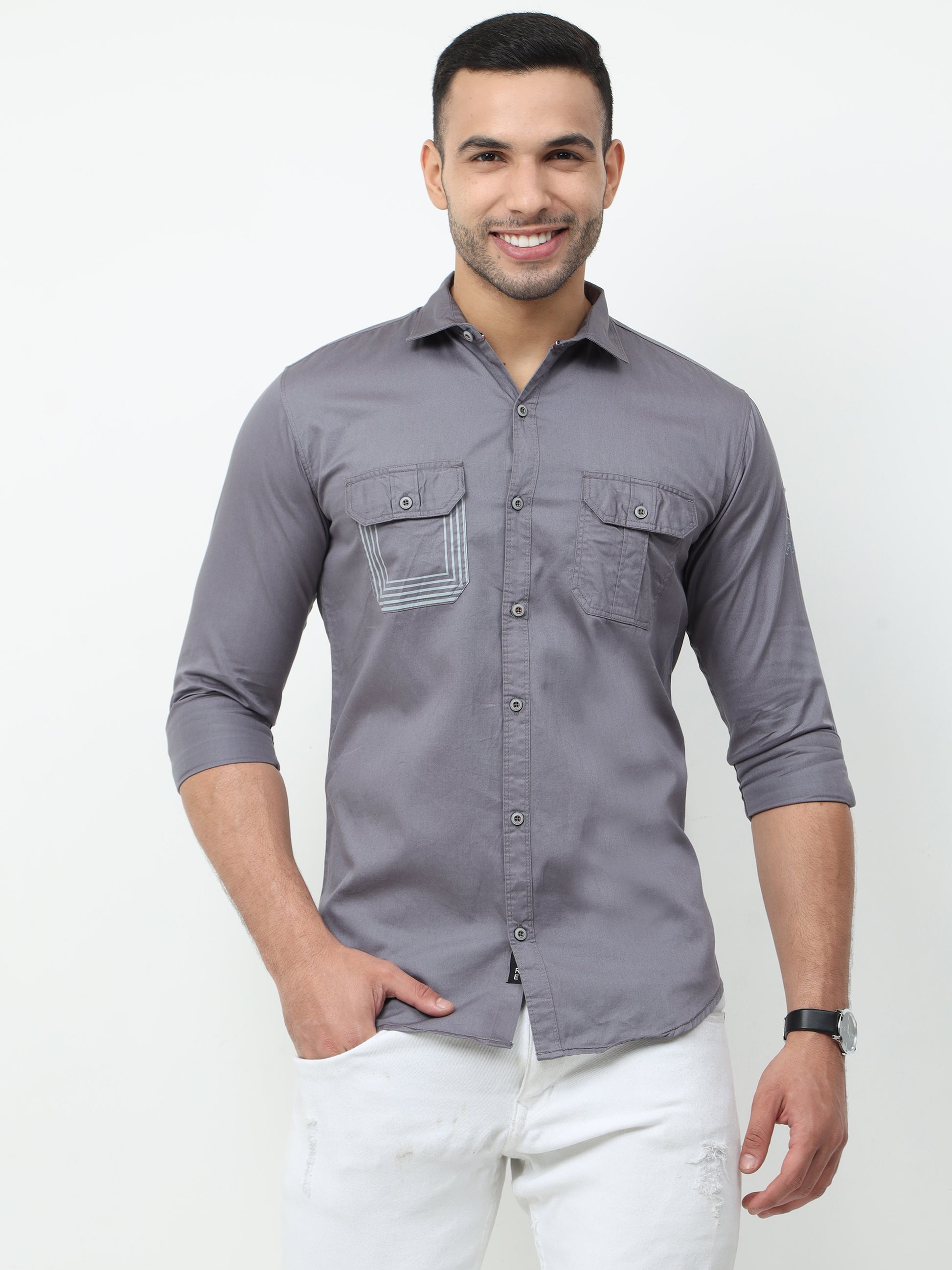 Onfire Cargo Light Grey Shirt