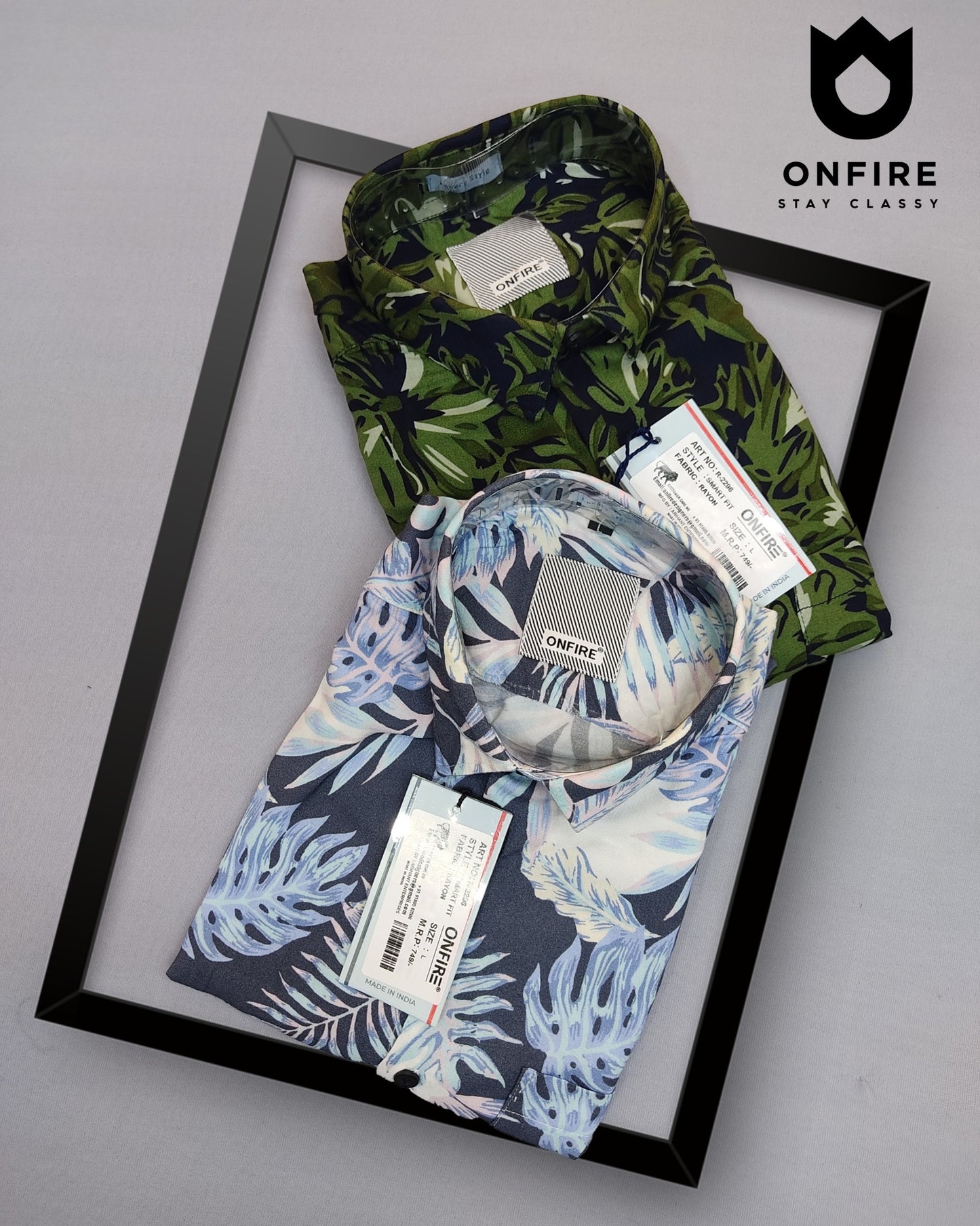 Onfire Rayon Half Sleeves Shirt