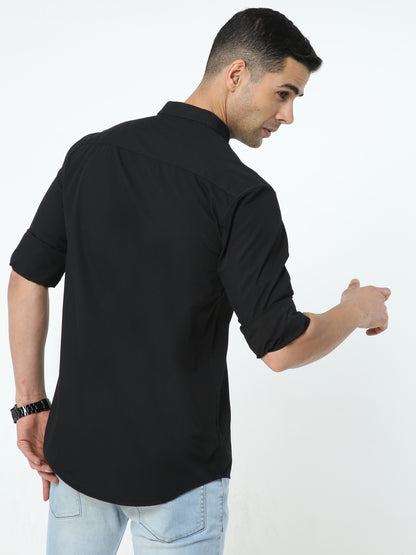 Onfire Solid Black Shirt