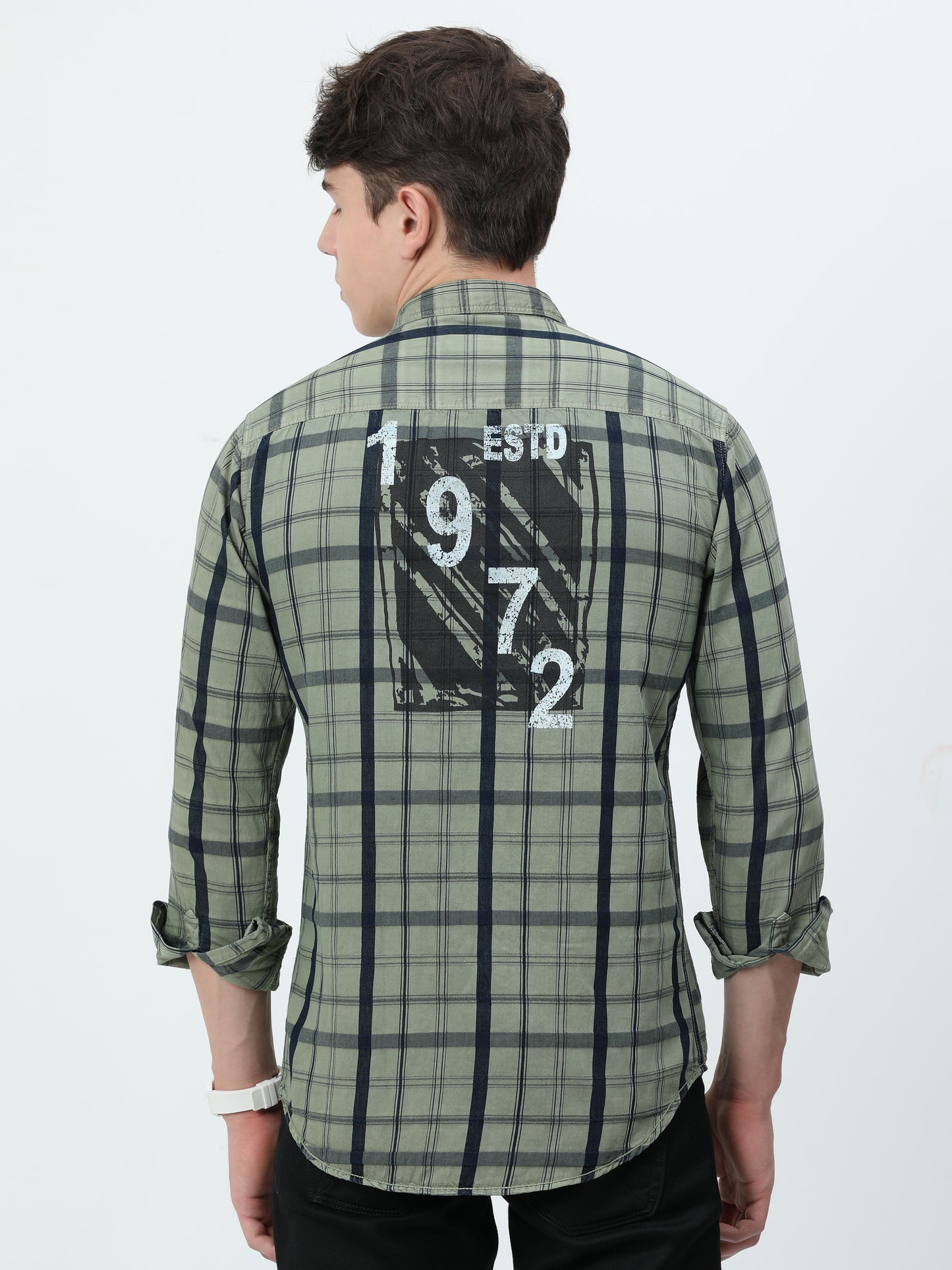 Tomford Checks Green Cargo Shirt - 2250B