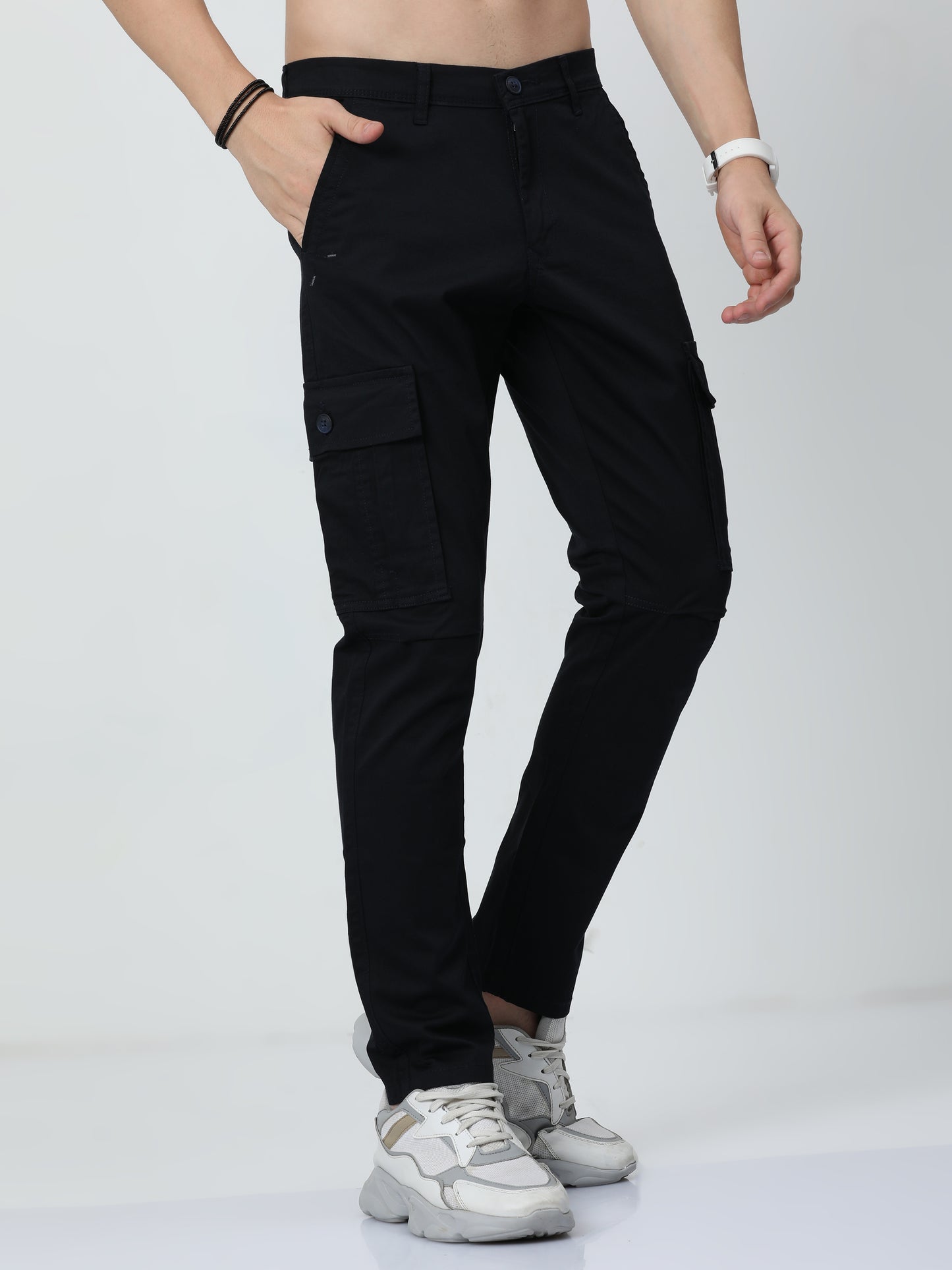 Hardy Navy Blue Cargo Pant A113A