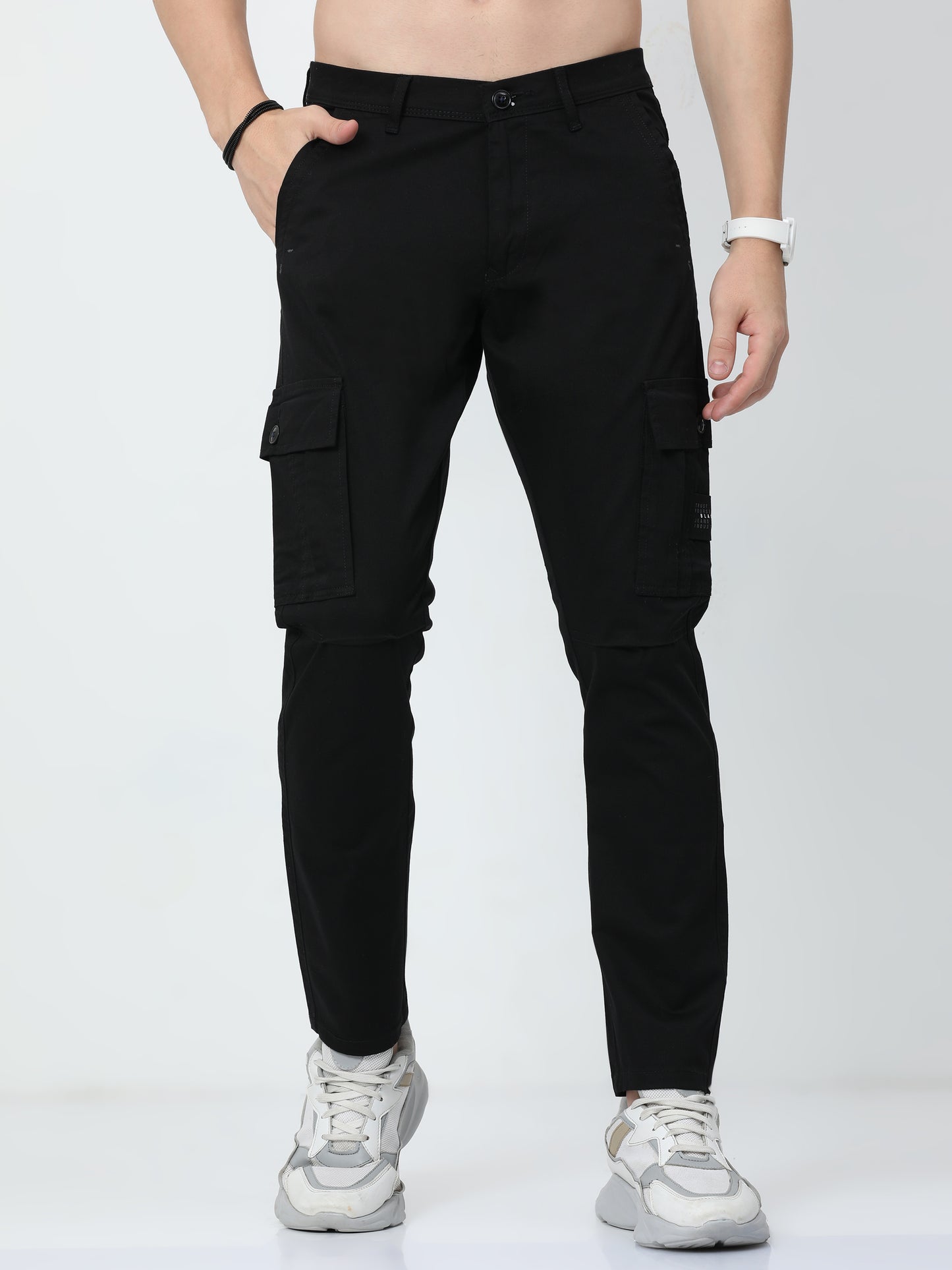 Hardy Black Cargo Pant A113A