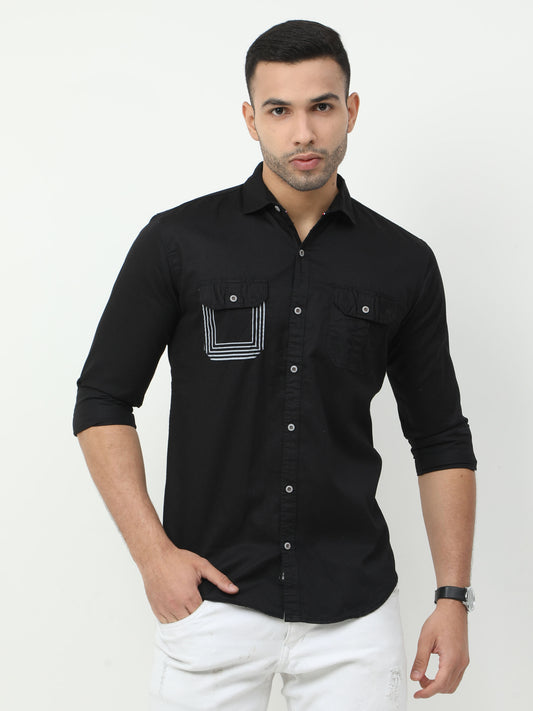 Onfire Cargo Black Shirt