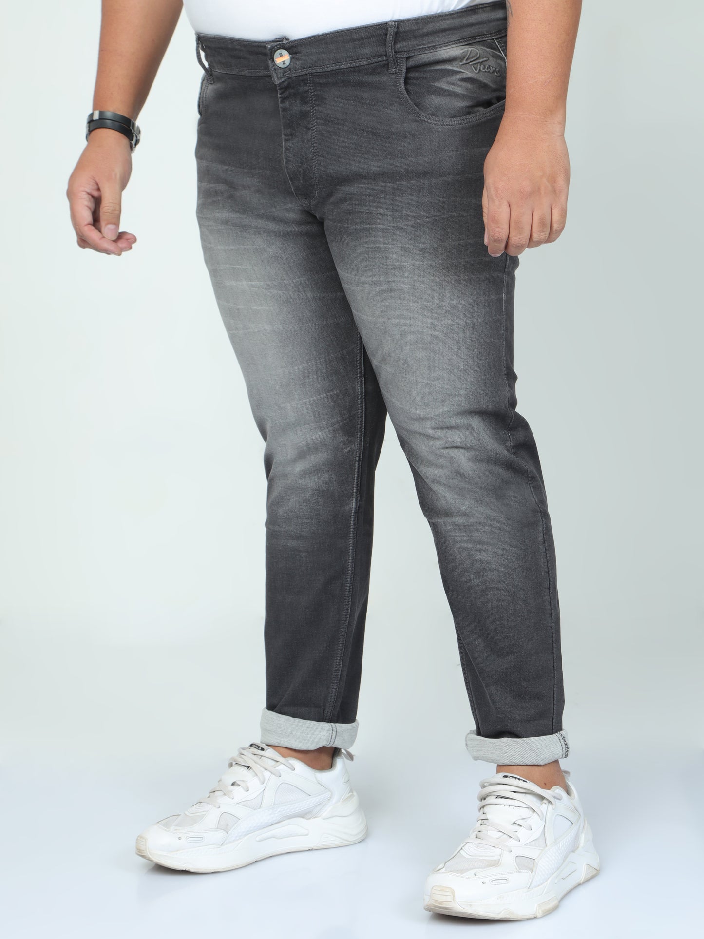 Ocenic Dark Grey Plus size Jeans A1613A