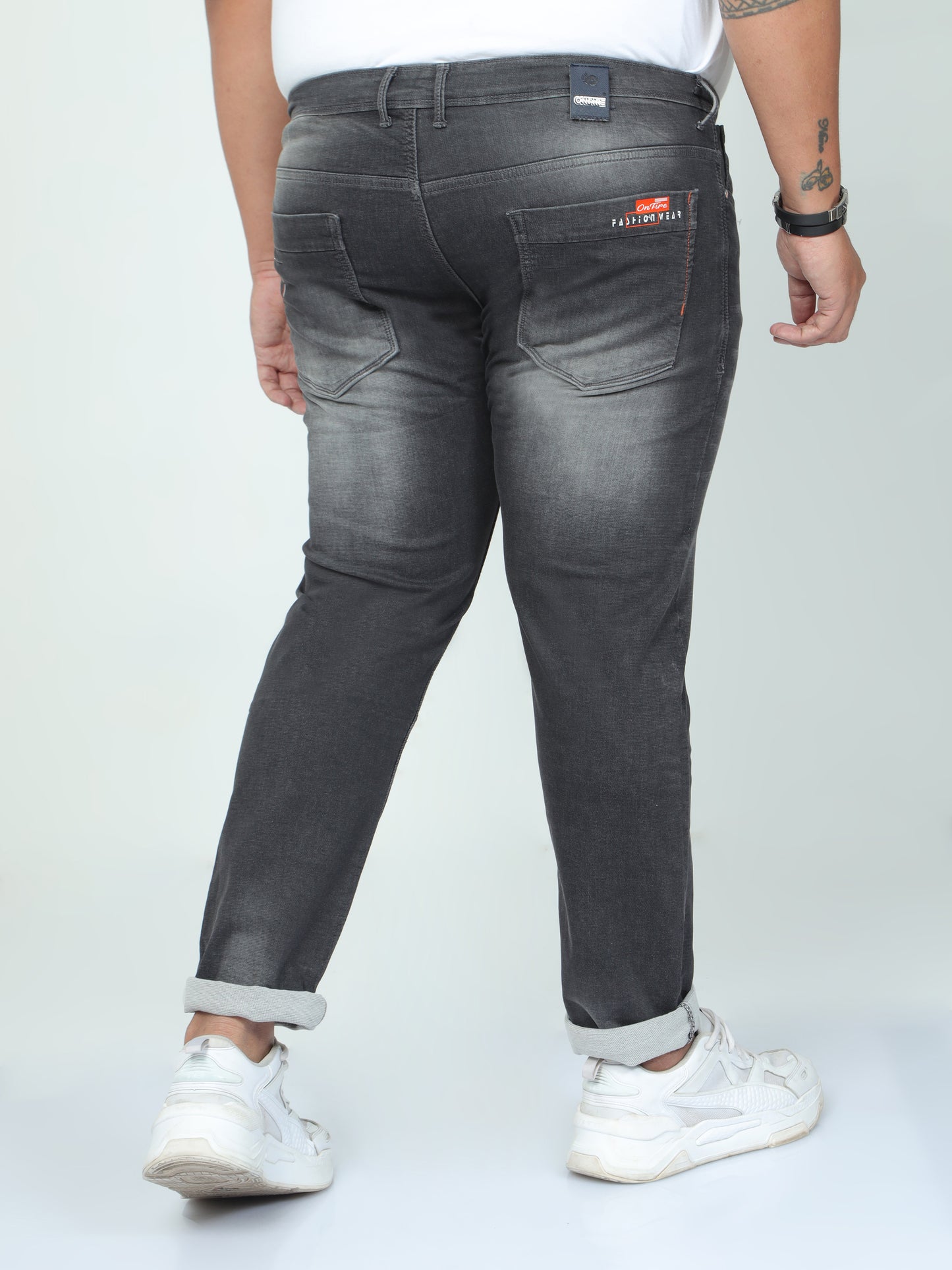 Ocenic Dark Grey Plus size Jeans A1613A