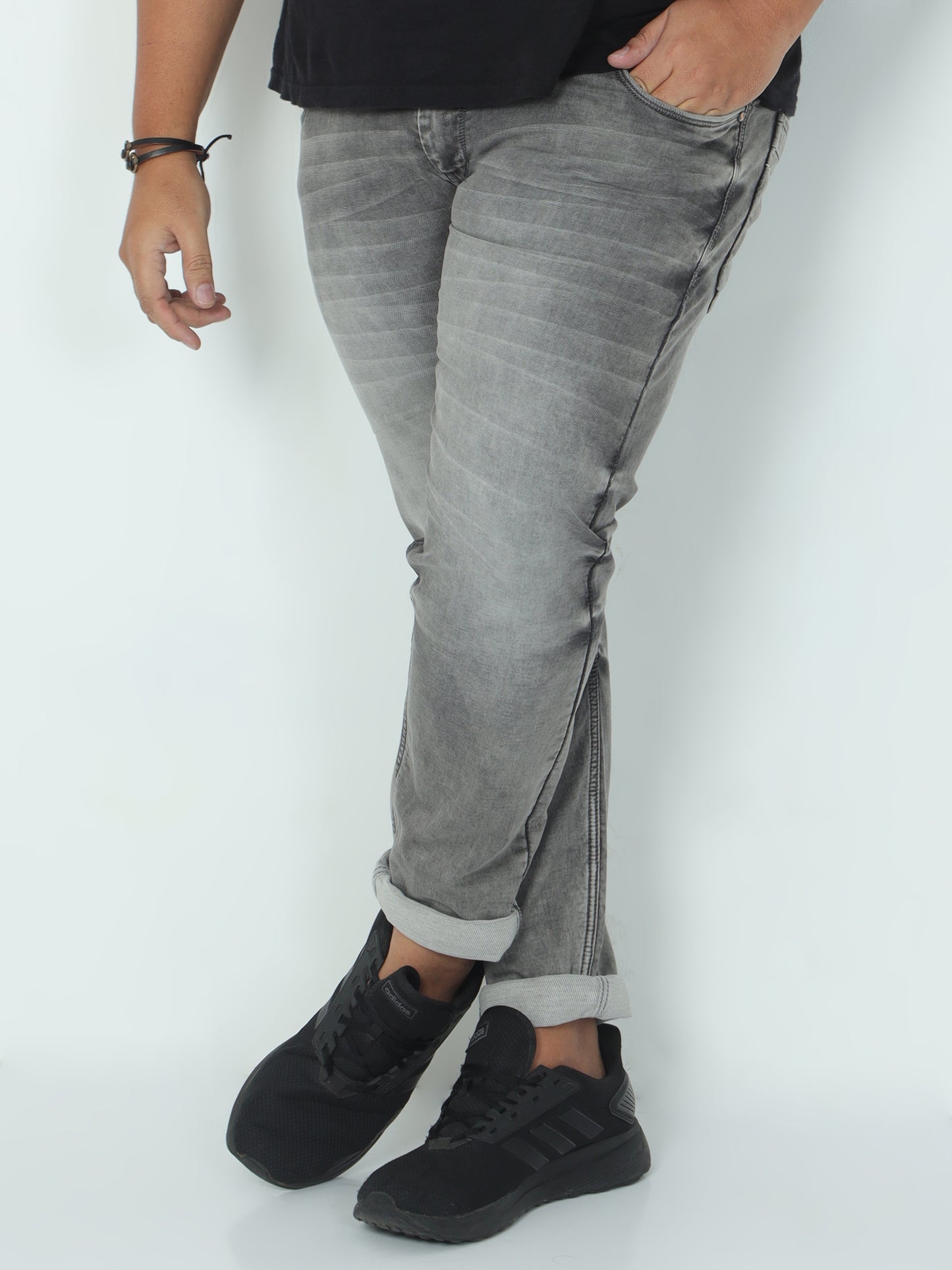 Ocenic Light Grey Plus size Jeans A1613A