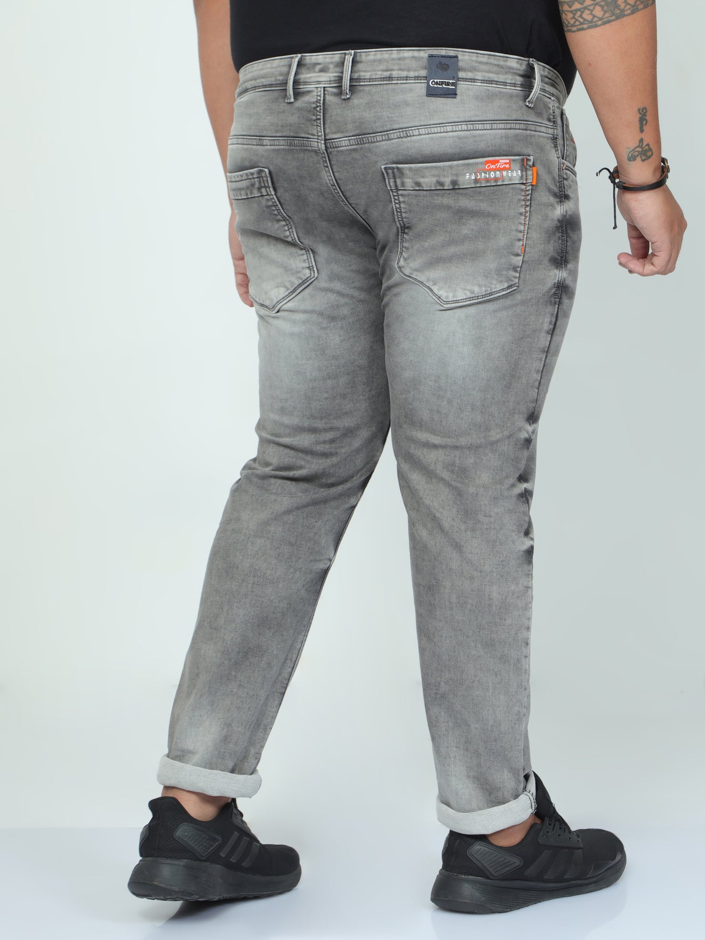 Ocenic Light Grey Plus size Jeans A1613A