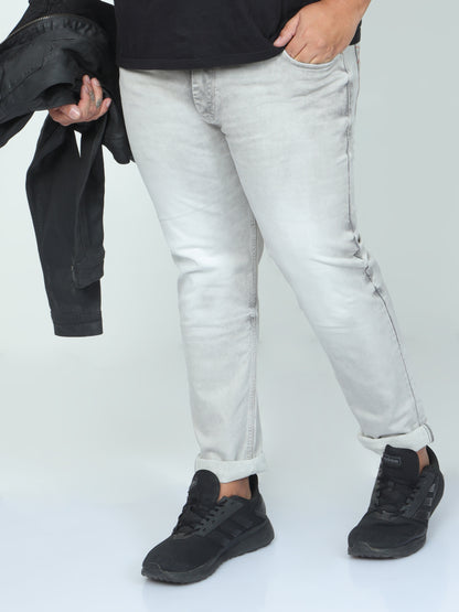 StormRider Light Grey Plus size Jeans A1611A