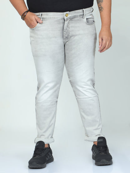 StormRider Light Grey Plus size Jeans A1611A