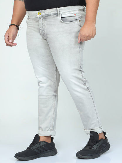 StormRider Light Grey Plus size Jeans A1611A