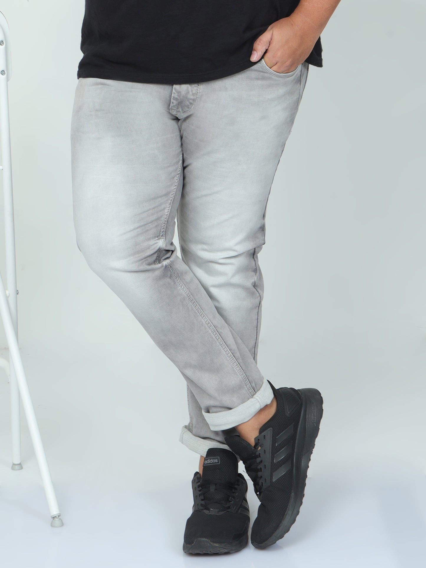 StormRider Grey Plus size Jeans A1611A