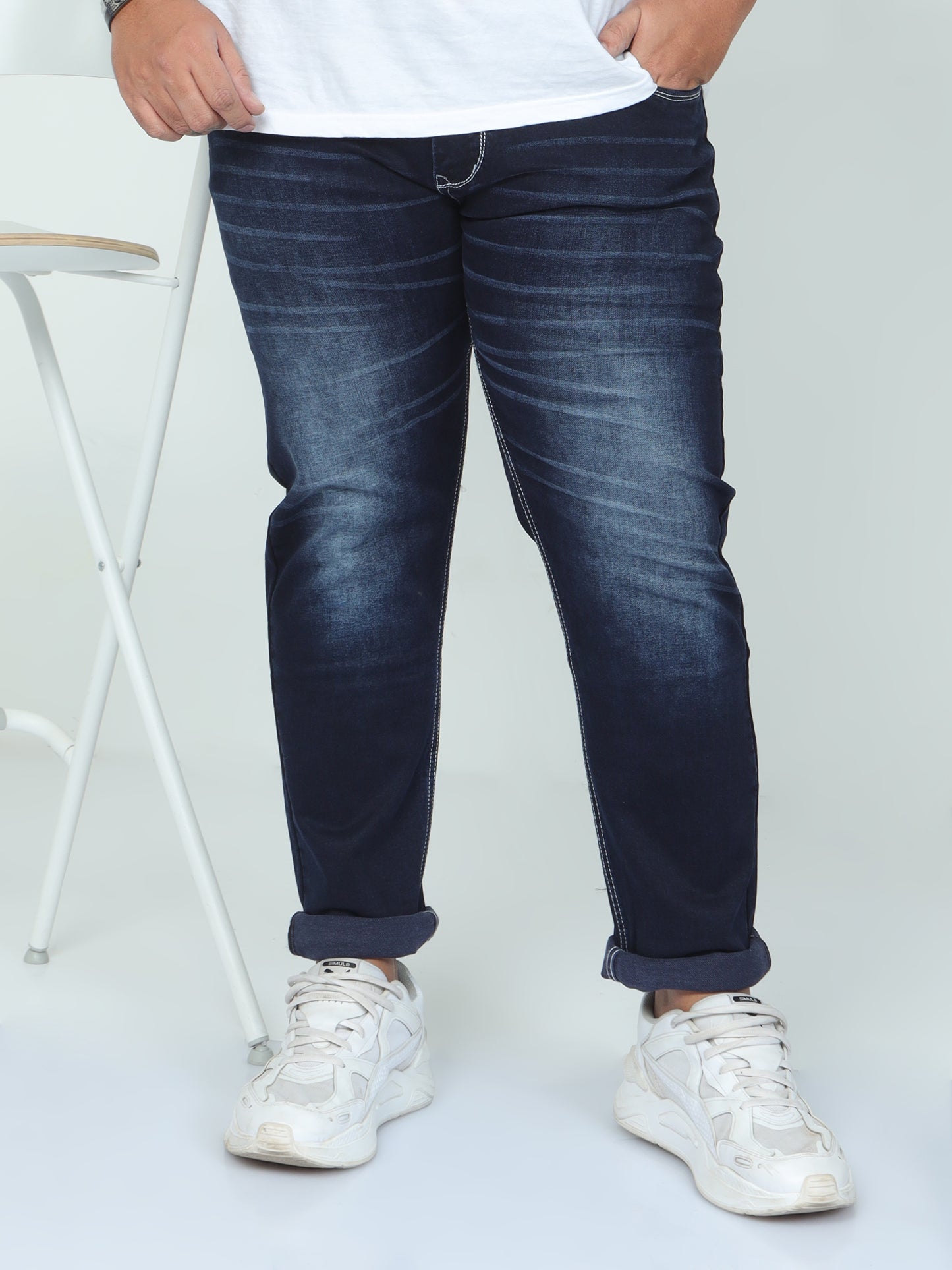 NomadQuest Dark Blue Plus size Jeans A1572A