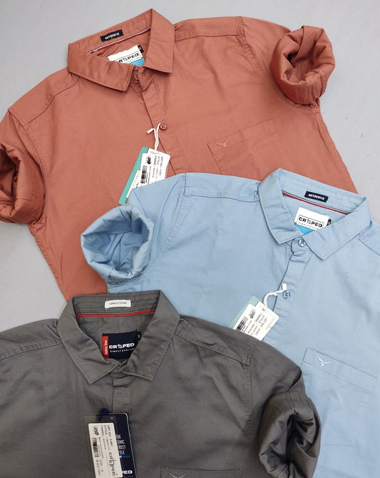 Croped Nautica Plain Shirt