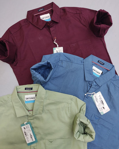 Croped Nautica Plain Shirt