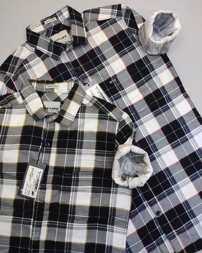 Croped Full Sleeve Checks Shirt