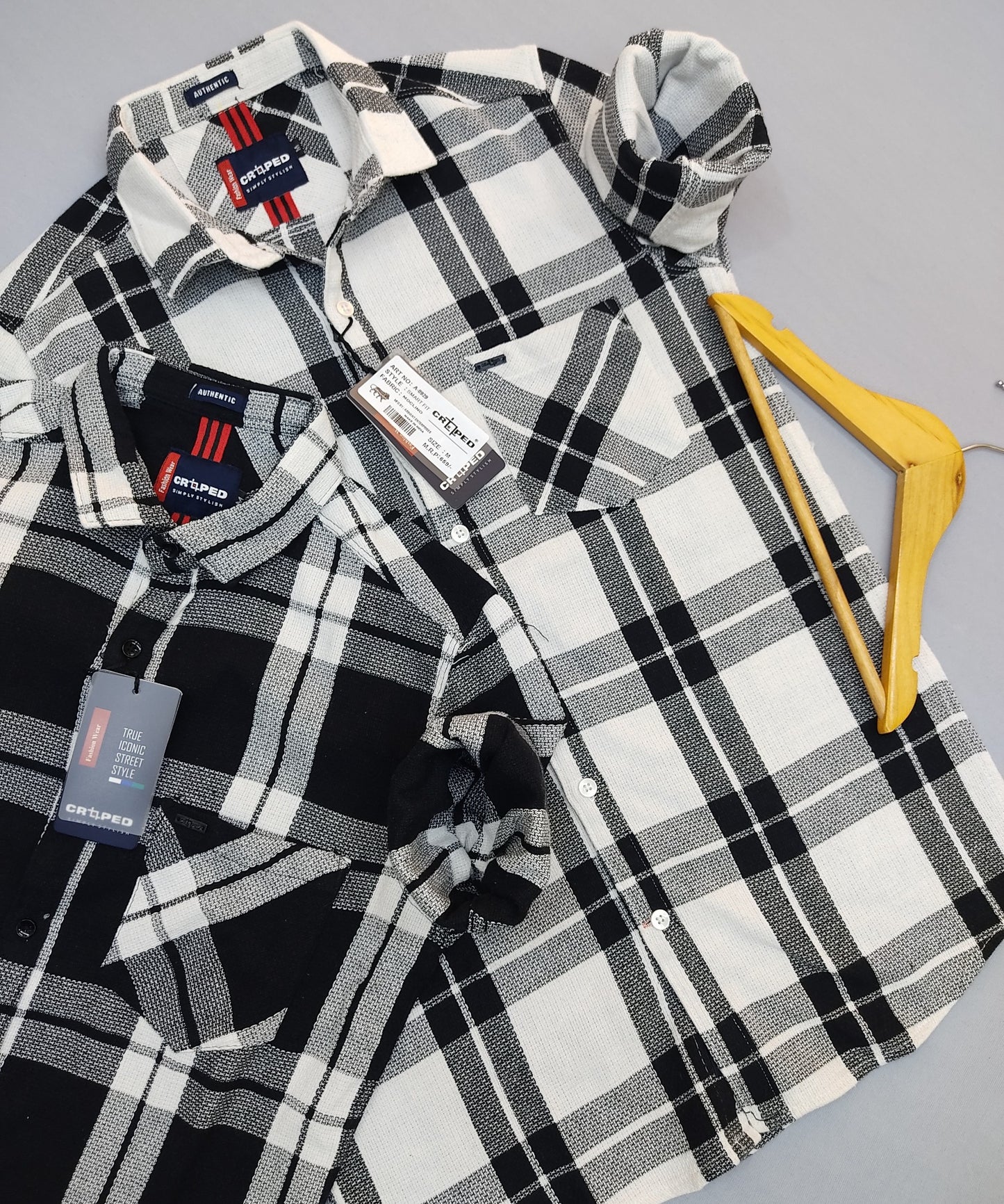 Croped Full Sleeves Checks Shirt