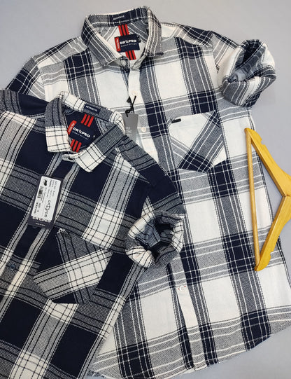 Croped Casual Checks Shirt