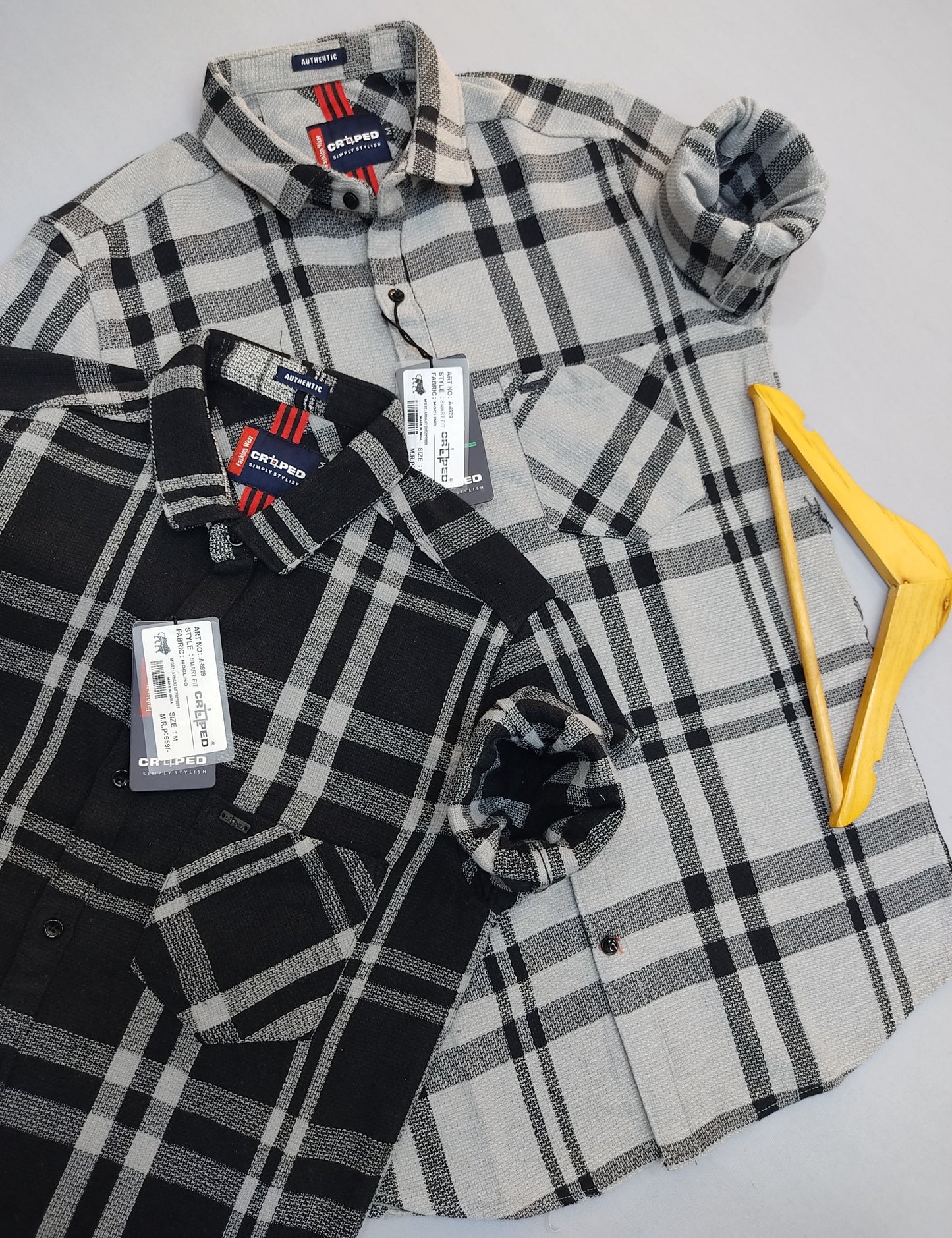 Croped Casual Checks Shirt