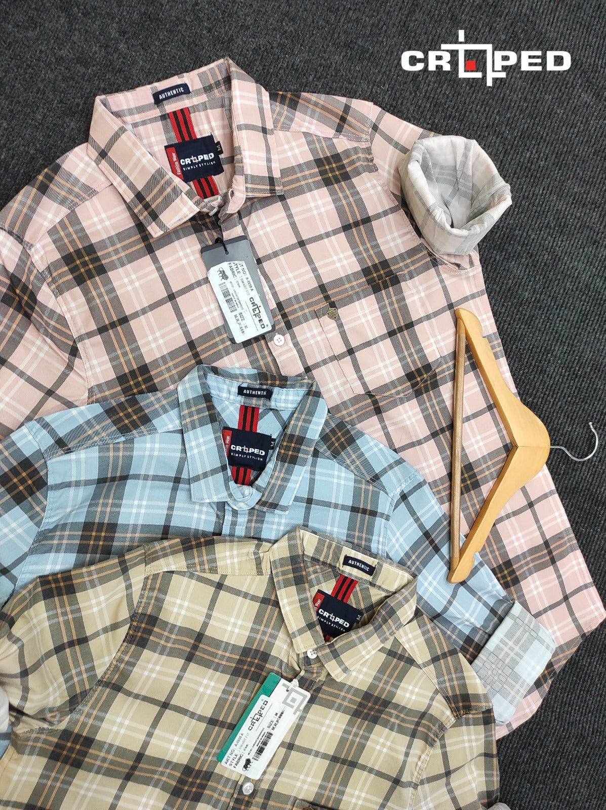 Croped Checks Full Sleeve Shirts