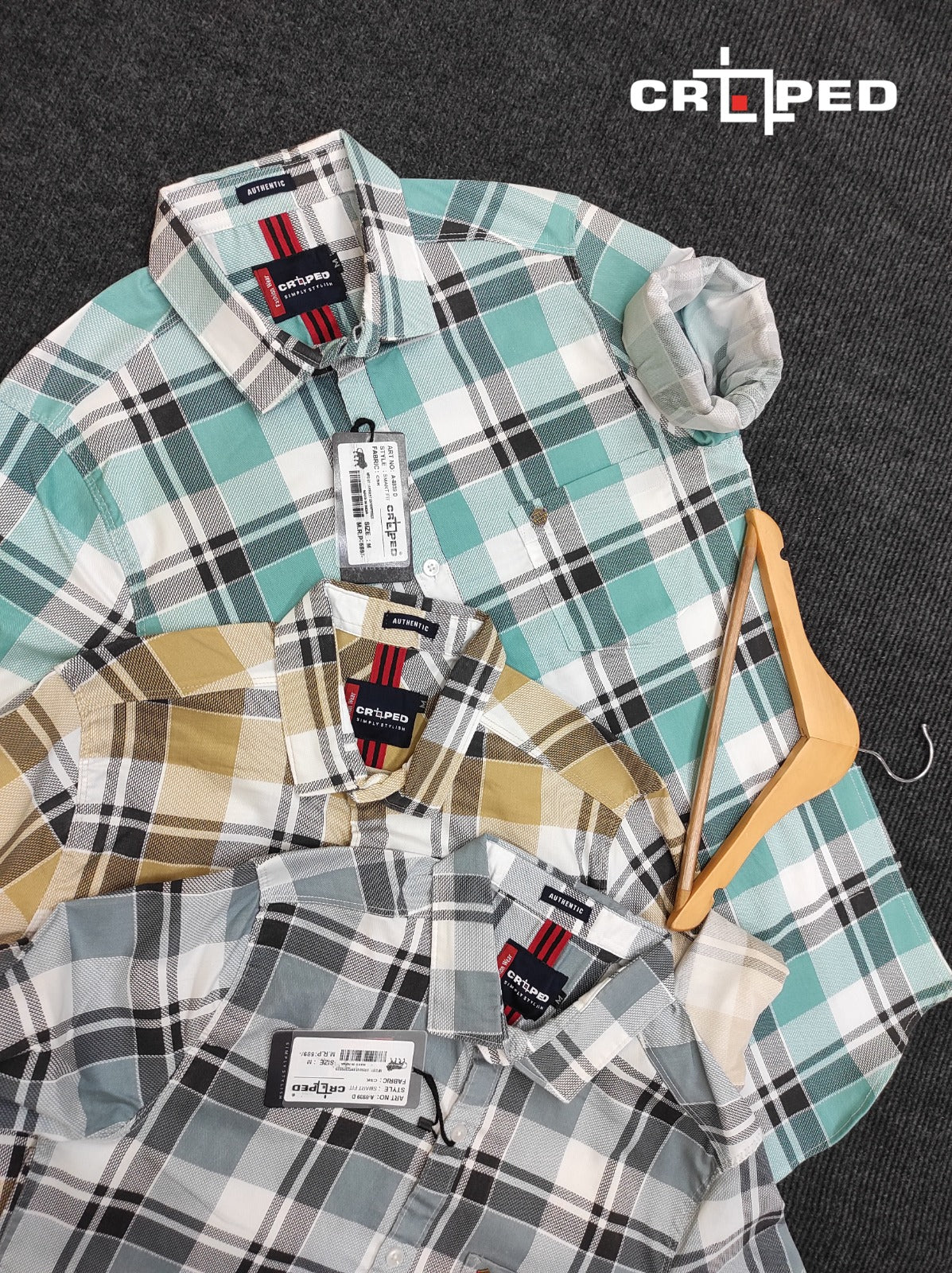 Croped Checks Full Sleeve Shirts