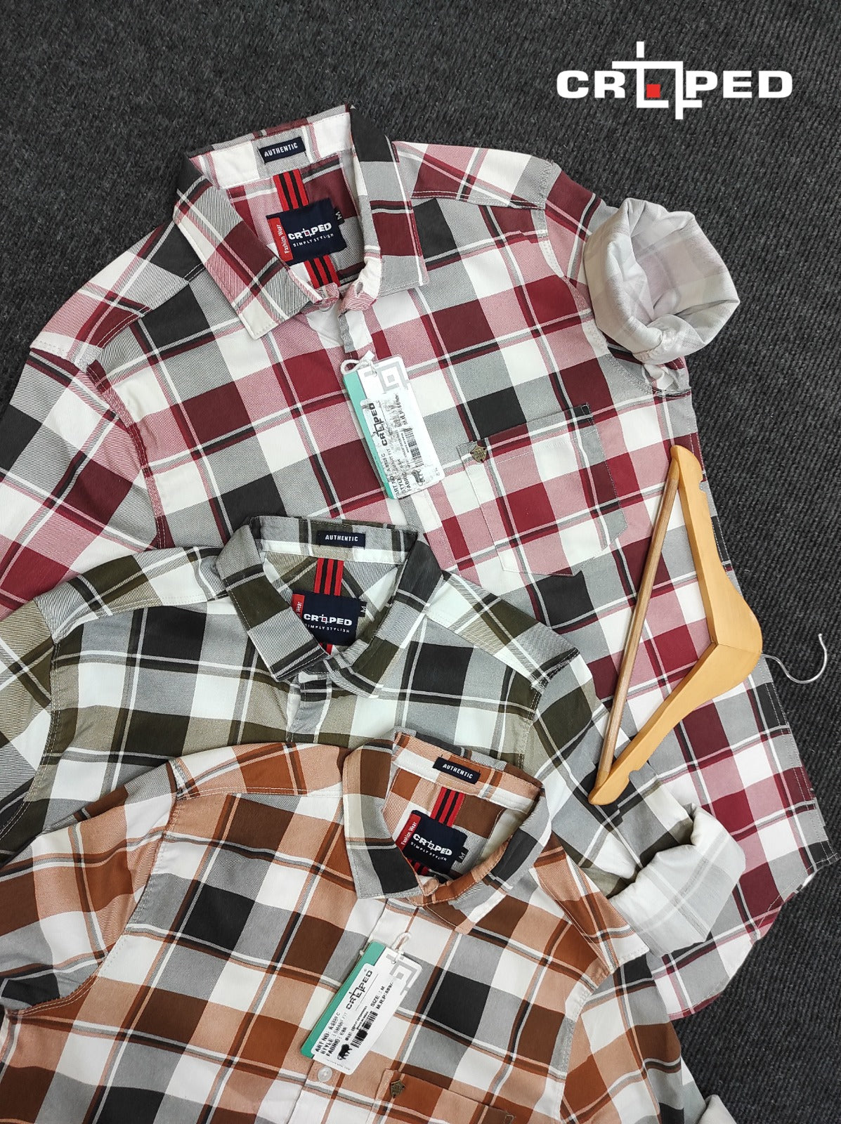 Croped CSM Check Full Sleeves Shirts