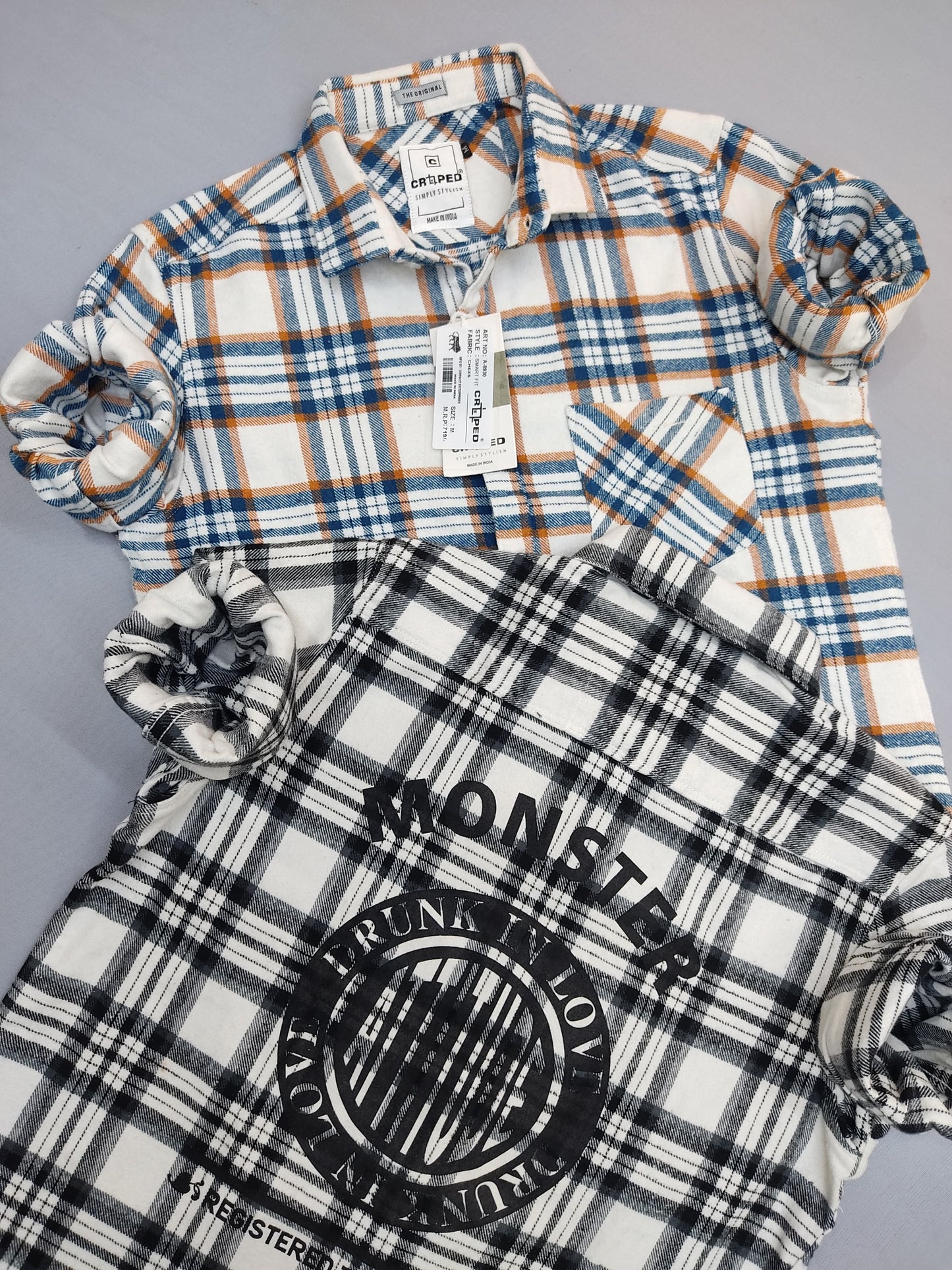 Croped Casual Checks Full Sleeves Shirt