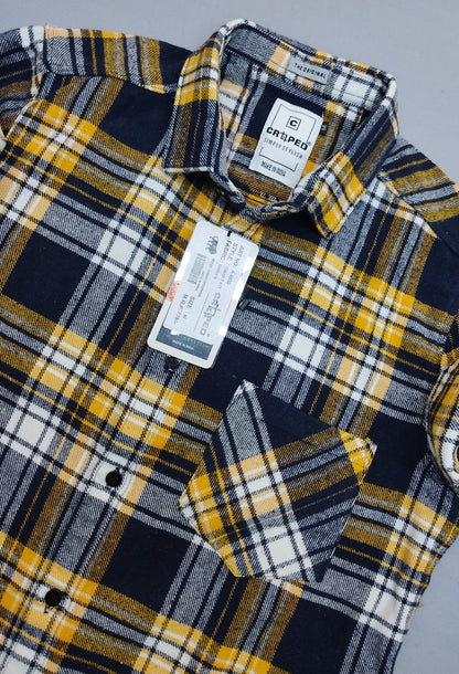 Croped Casual Checks Full Sleeves Shirt