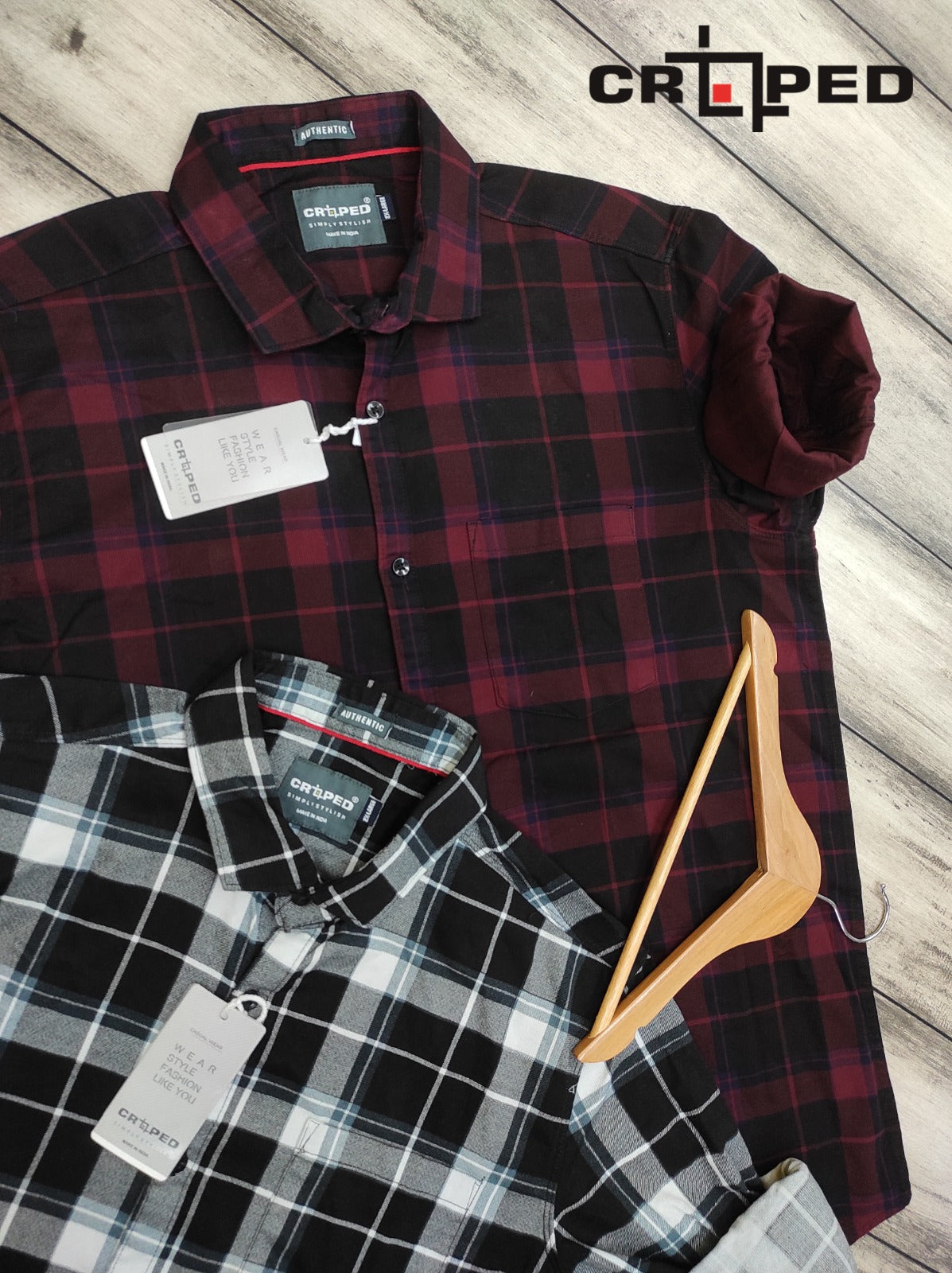 Croped  Diesel Check Shirt