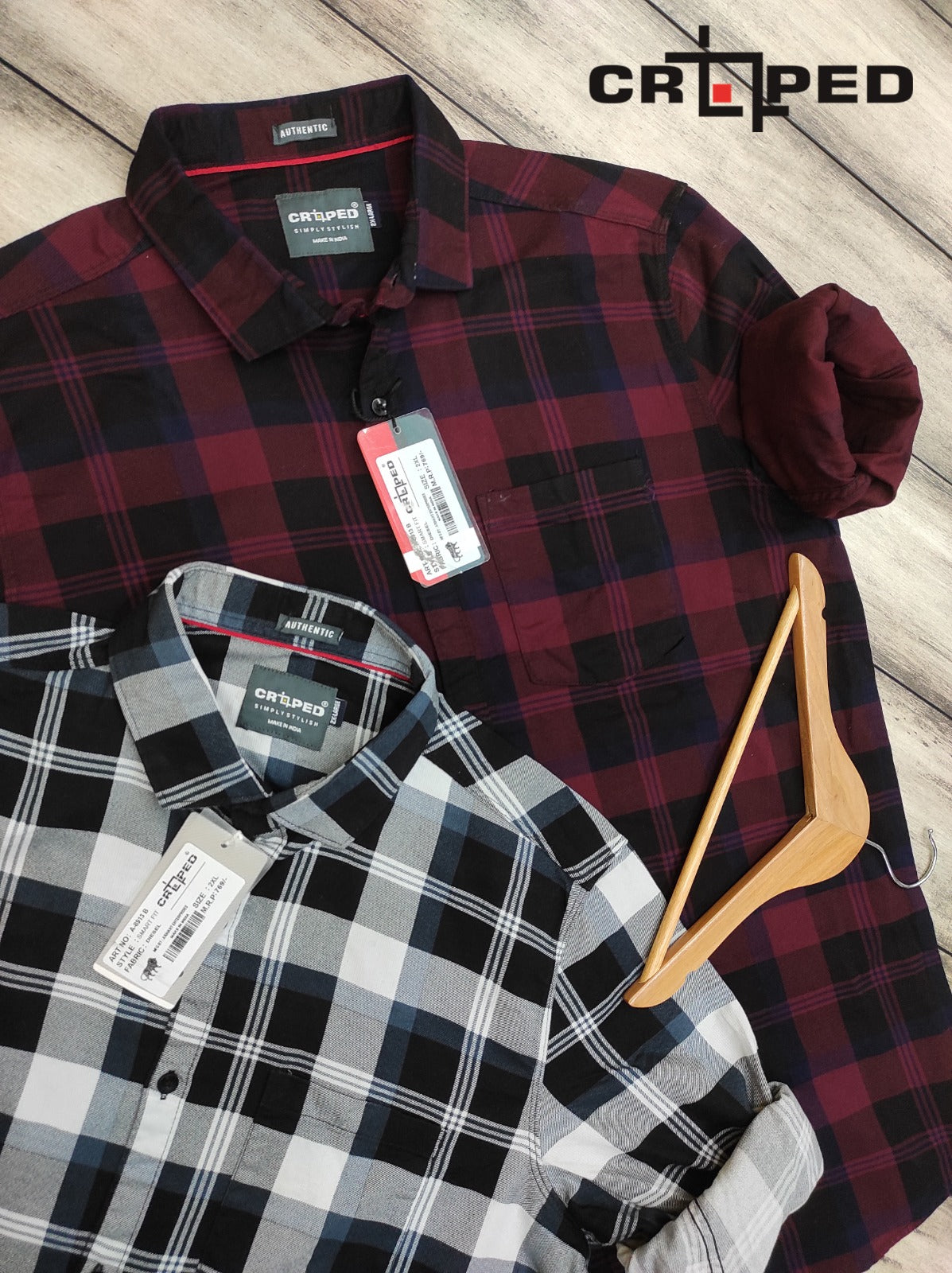 Croped  Diesel Check Shirt