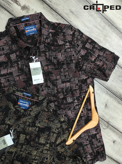 Croped Printed Rayon Shirts