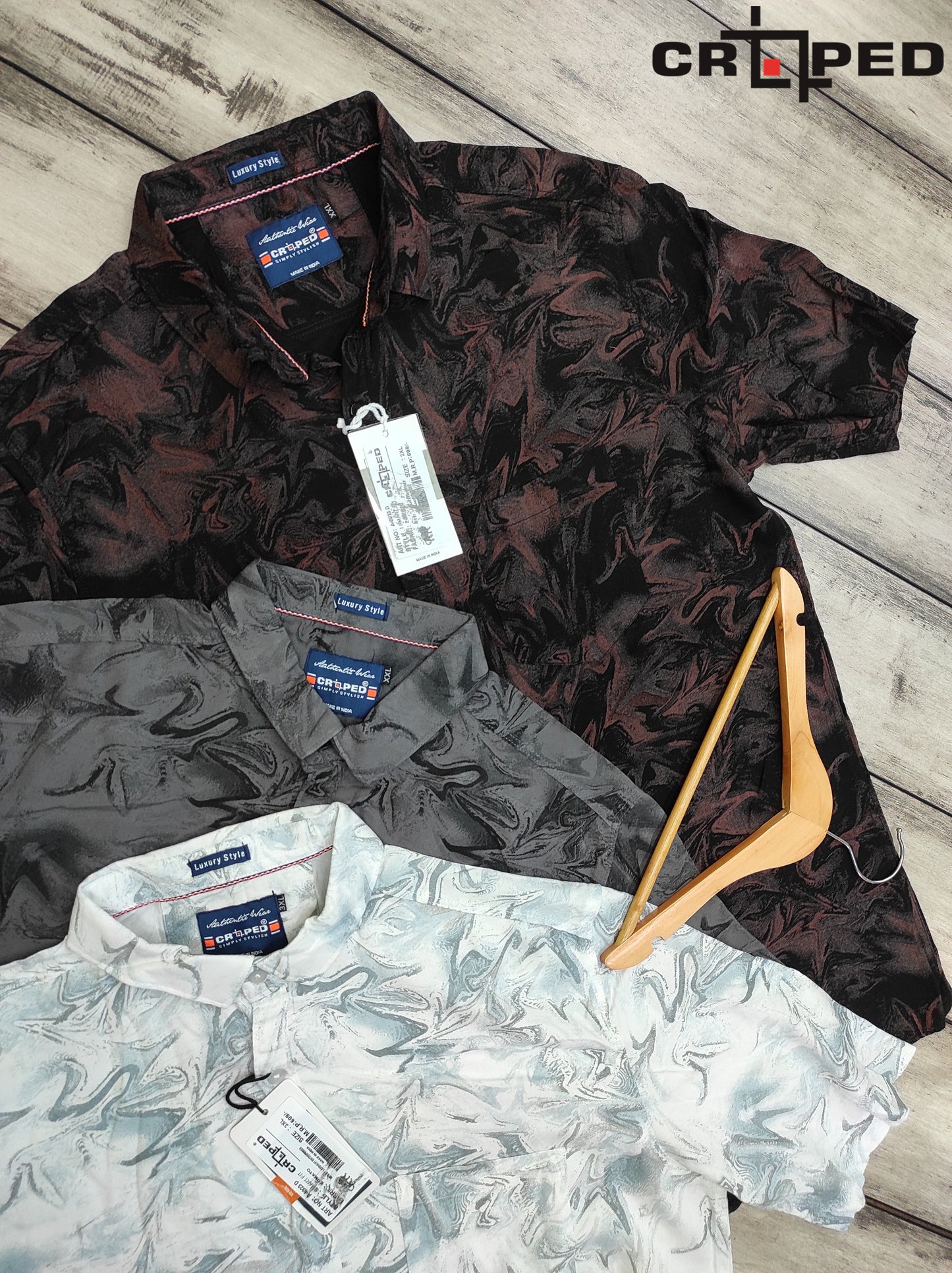 Croped Printed Rayon Shirts