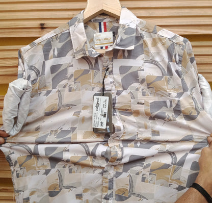 Croped Digital Print Shirts