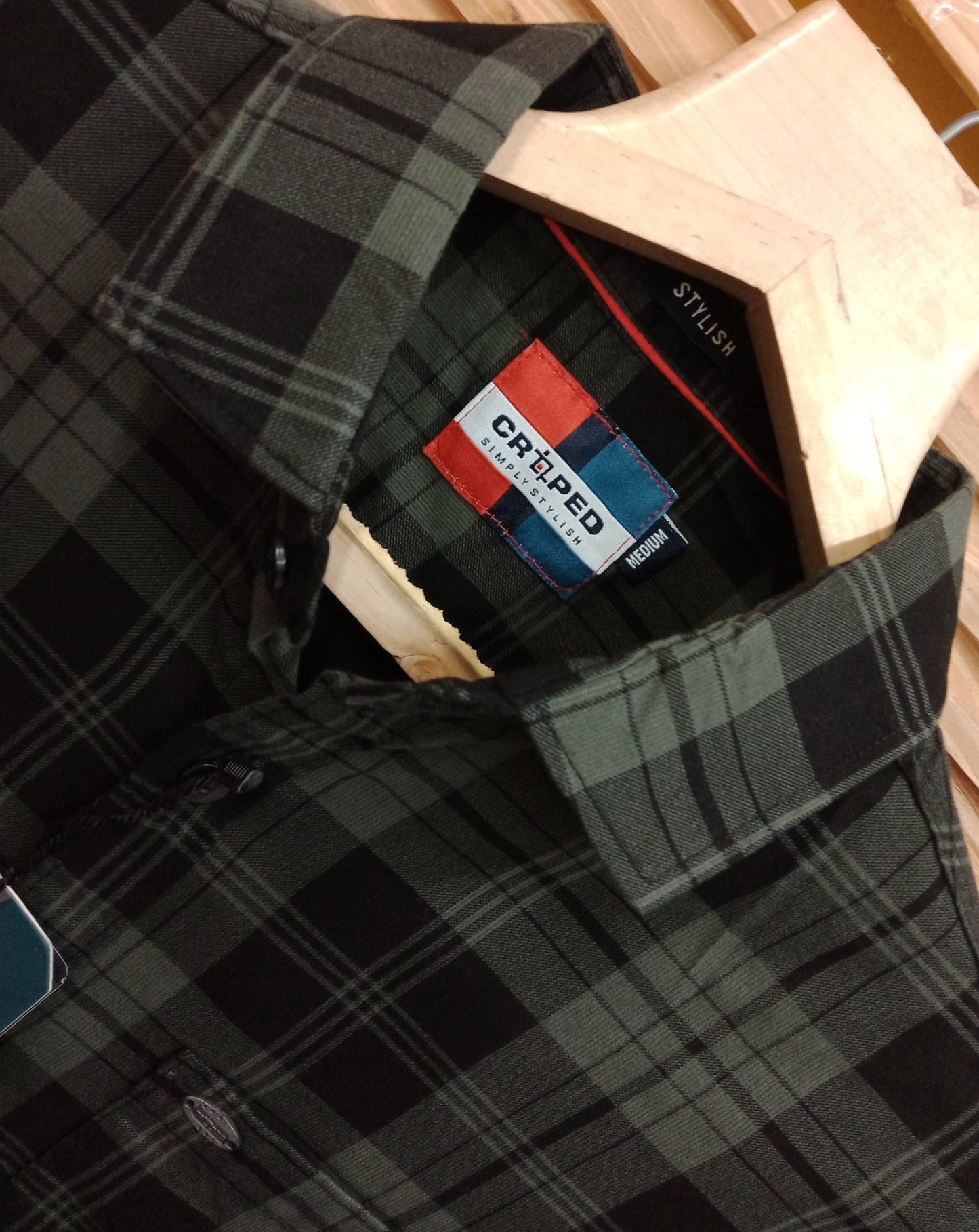 Croped Check Full Sleeve Shirts