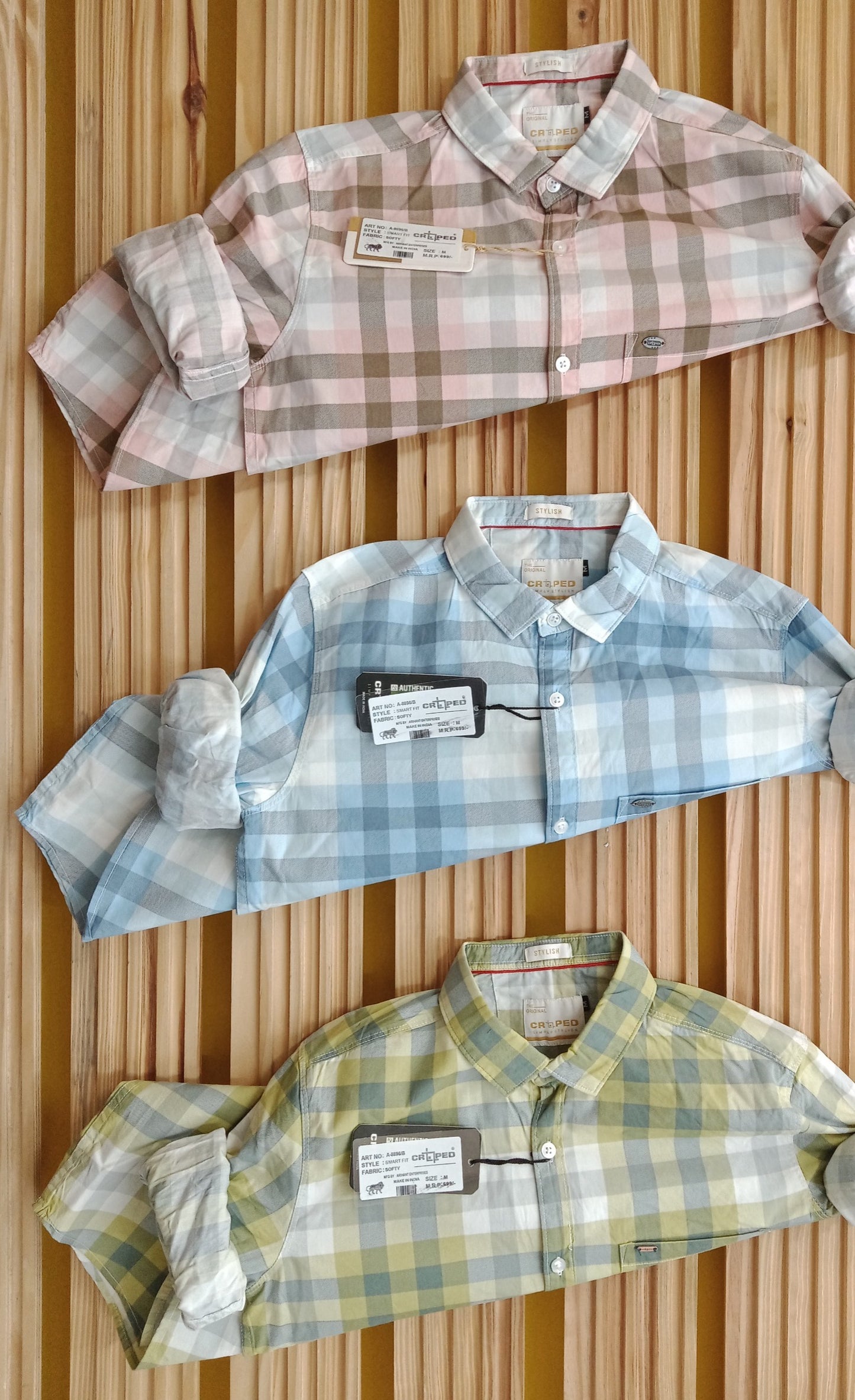 Croped Softy Cotton Checks Shirts