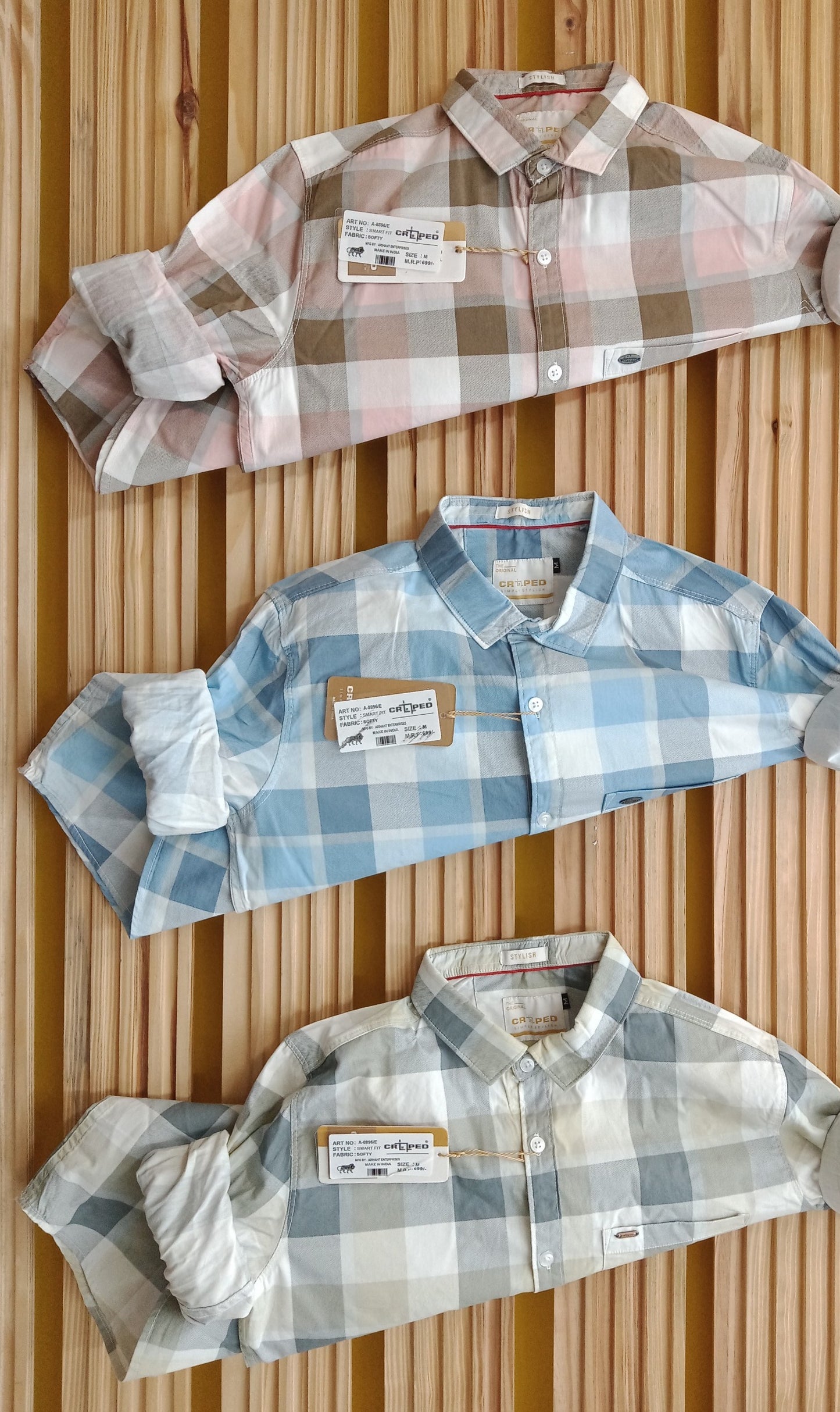 Croped Softy Cotton Checks Shirts