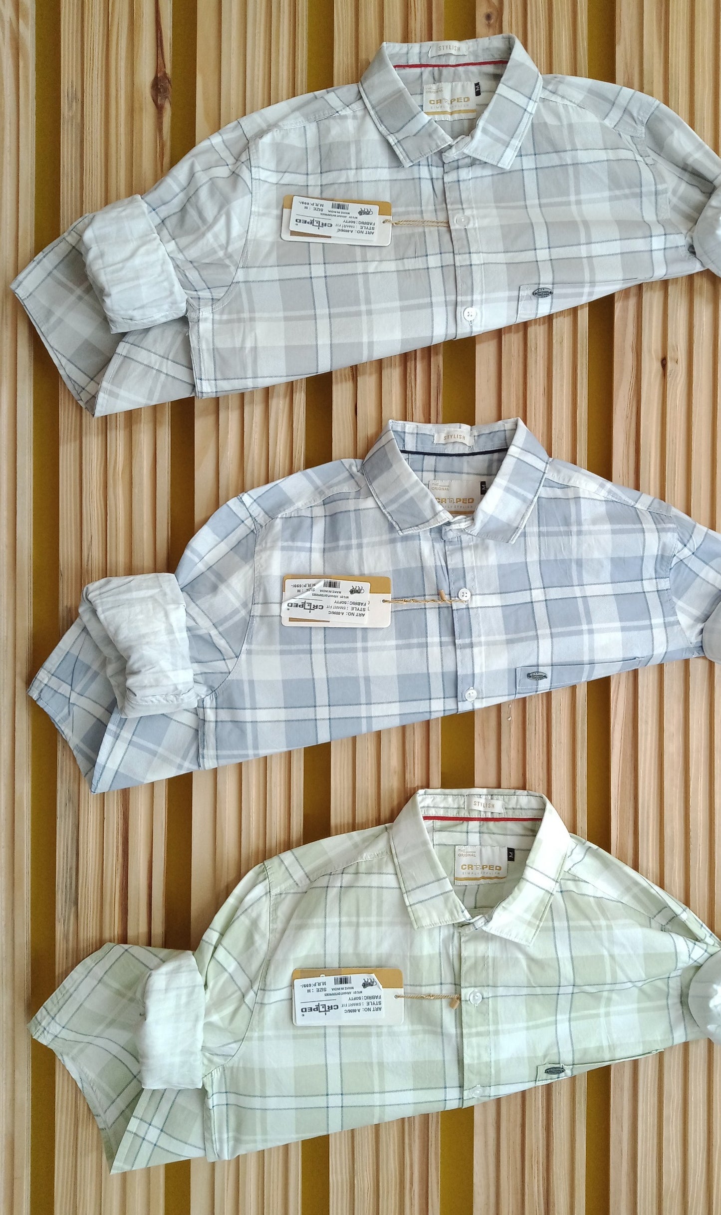 Croped Softy Cotton Checks Shirts