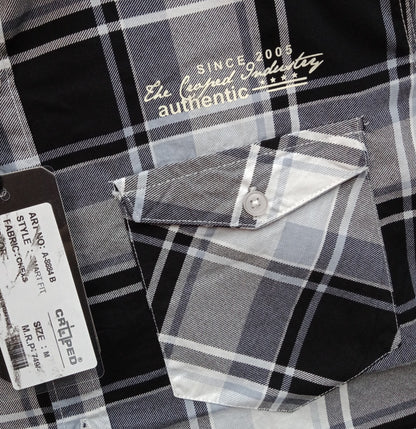 Croped Cotton Checks Shirt