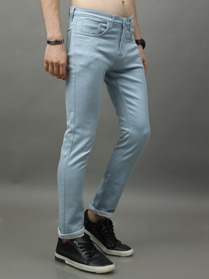 Cotton Light Grey Skinny Bottom Wear