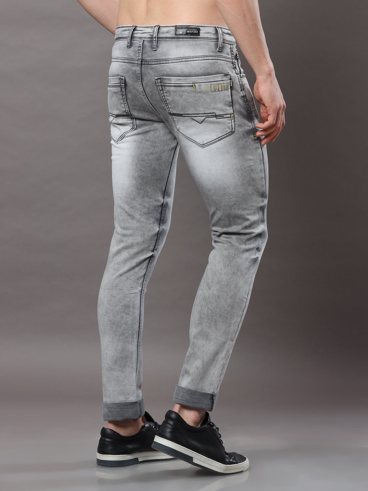 Onfire Grey Skinny Jeans