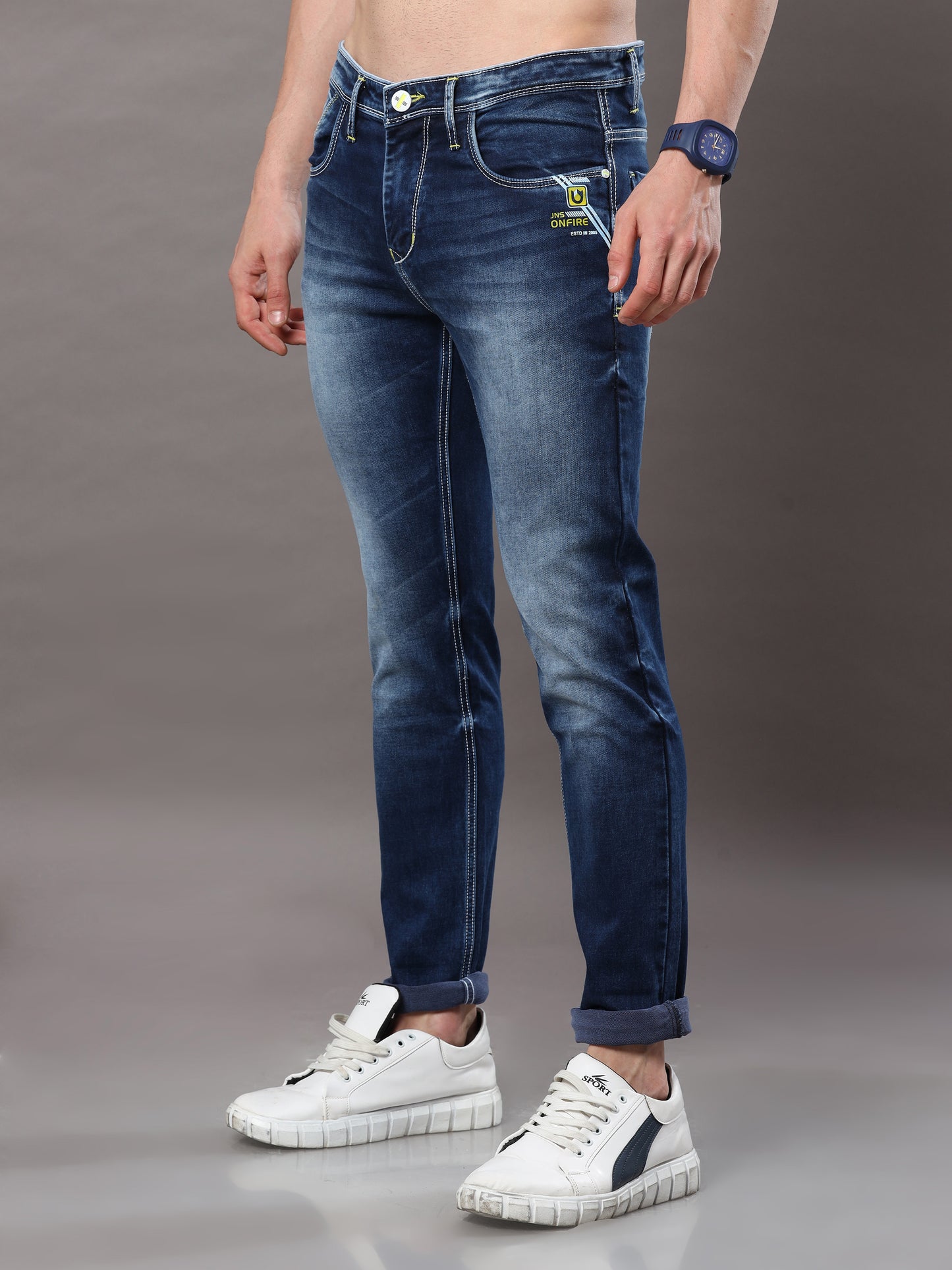 Onfire Arbour Dark Blue Skinny Jeans