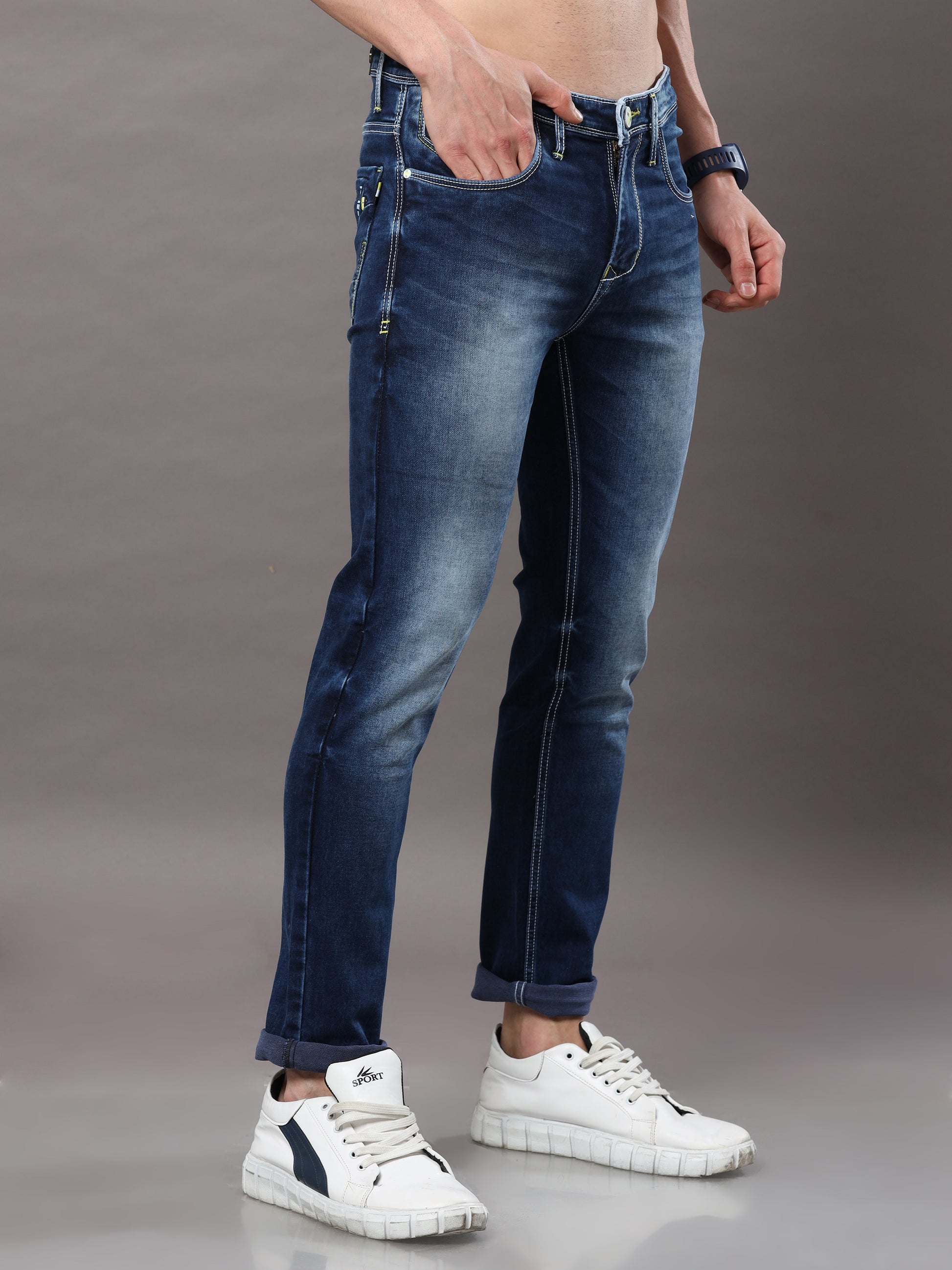 Onfire Arbour Dark Blue Skinny Jeans