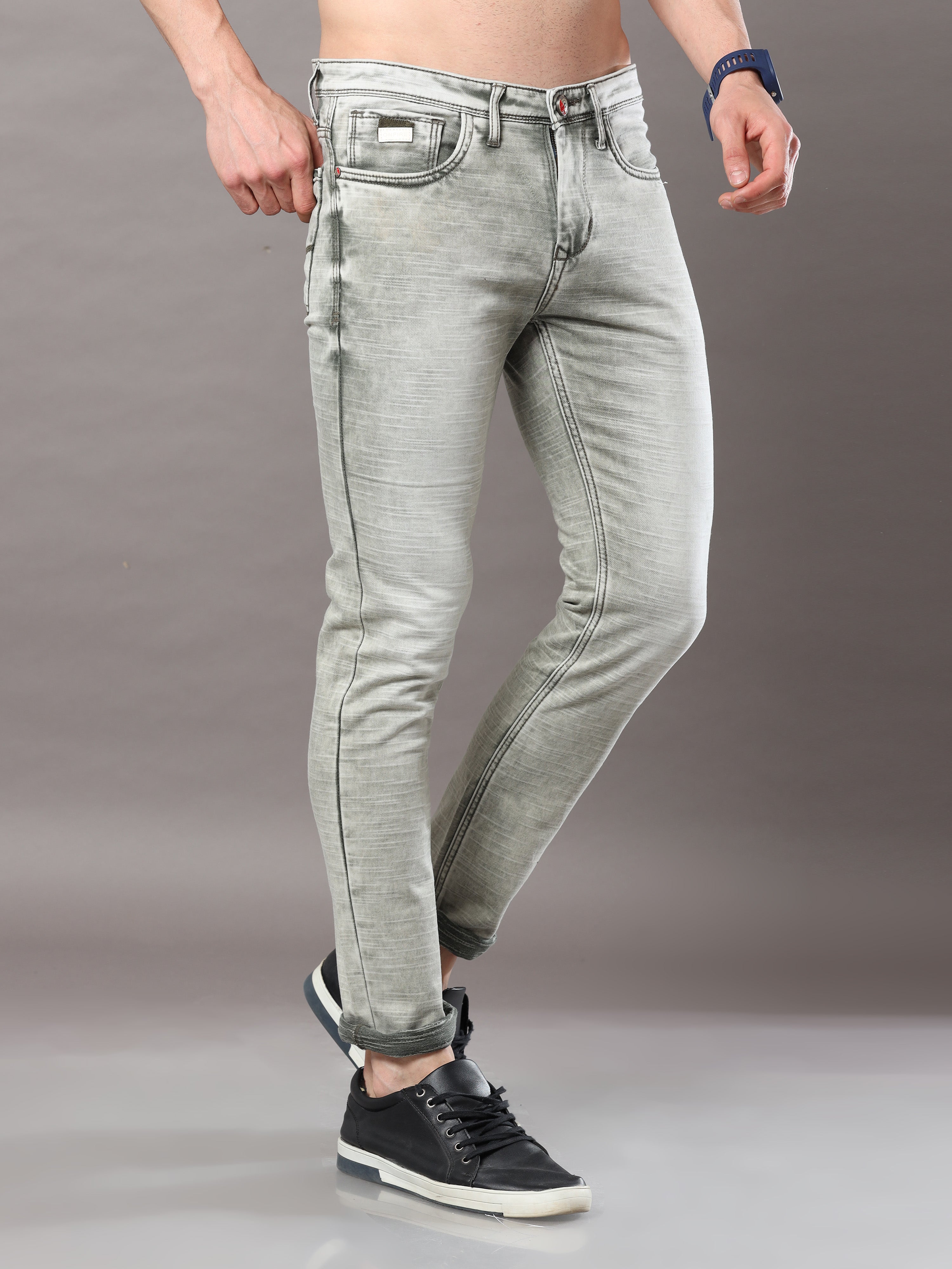 Buy Men Blue Light Slim Fit Jeans Online - 341239 | Louis Philippe